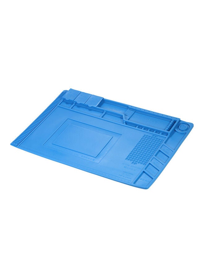 Magnetic Heat-Resistant Soldering Mat Blue