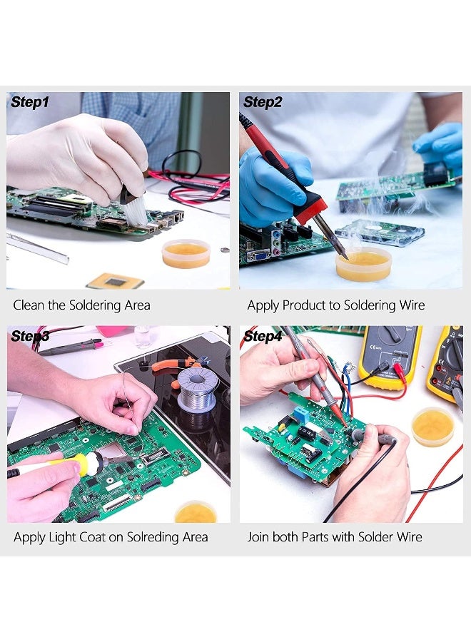 Romeda 3 Jar Solder Flux, Flux For Soldering, Rosin Soldering Flux Paste For Lead-Free Electronics Soldering And Soldering Diy