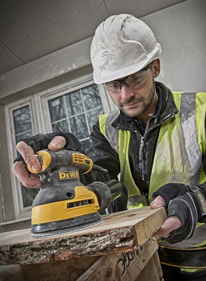 220V/280W Random Orbit Palm Grip Sander Black/Yellow