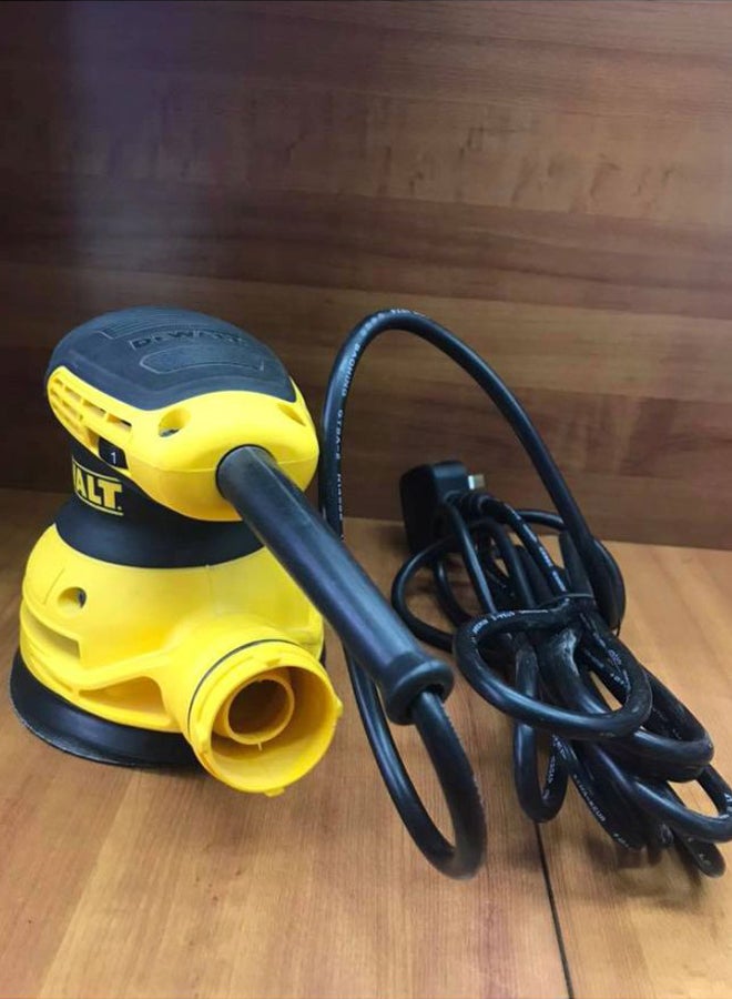 220V/280W Random Orbit Palm Grip Sander Black/Yellow