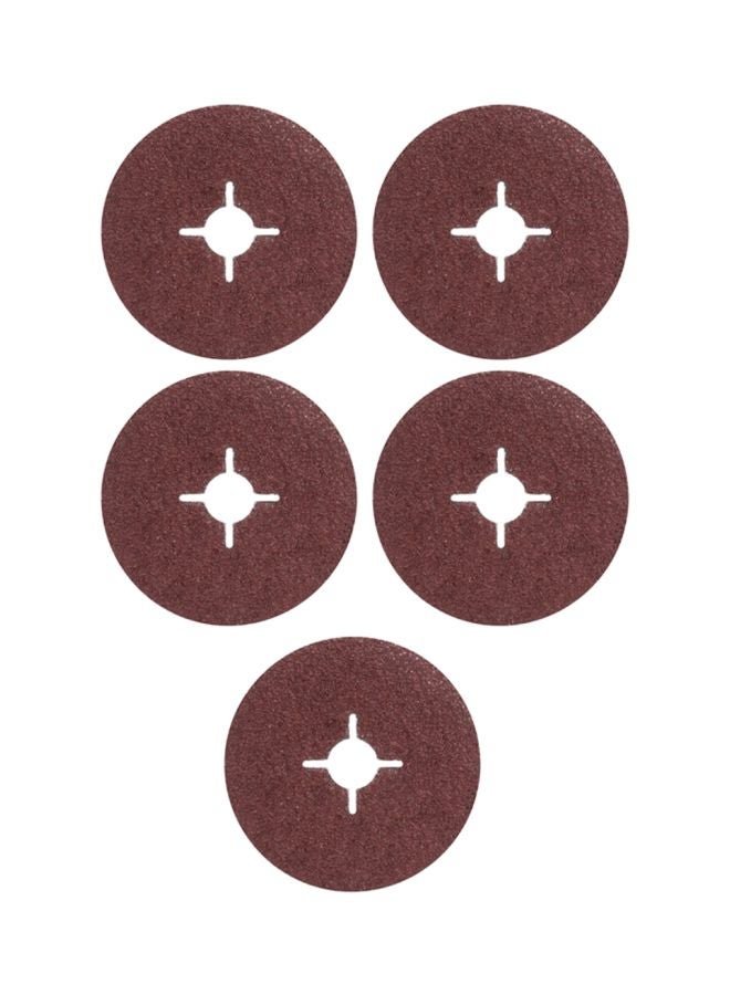 5-Piece Fibre Sanding Disc Set Brown