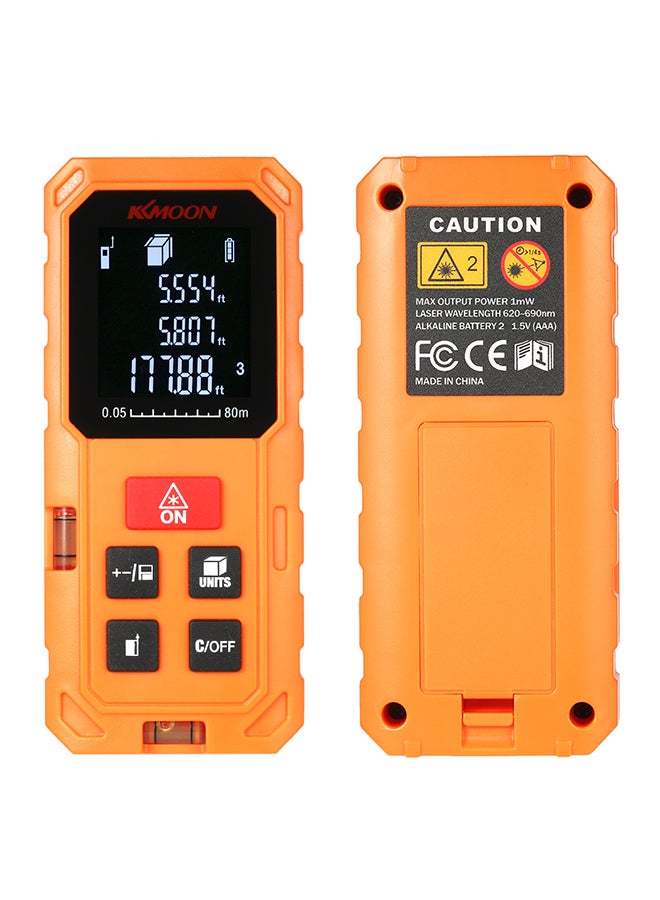 Multi-Functional Handheld LCD Digital Voltage Current Meter Temperature Resistance Diode Tester Orange 0.16kg