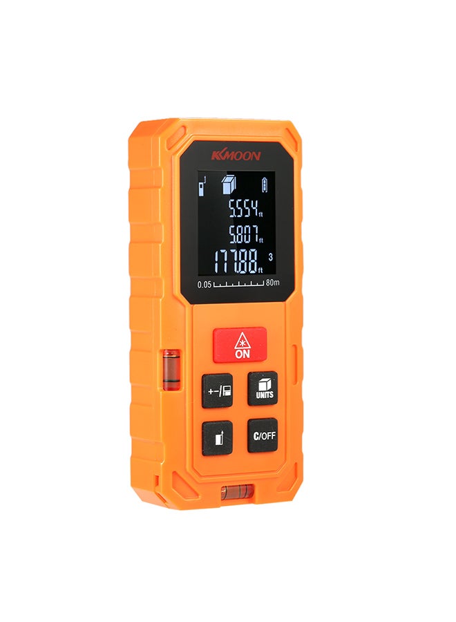 Multi-Functional Handheld LCD Digital Voltage Current Meter Temperature Resistance Diode Tester Orange 0.16kg