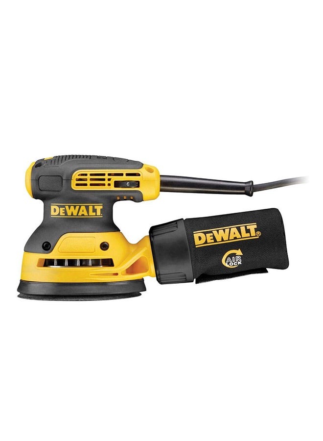 Random Orbit Palm Grip Sander 220 V Yellow/Black 1.28kg