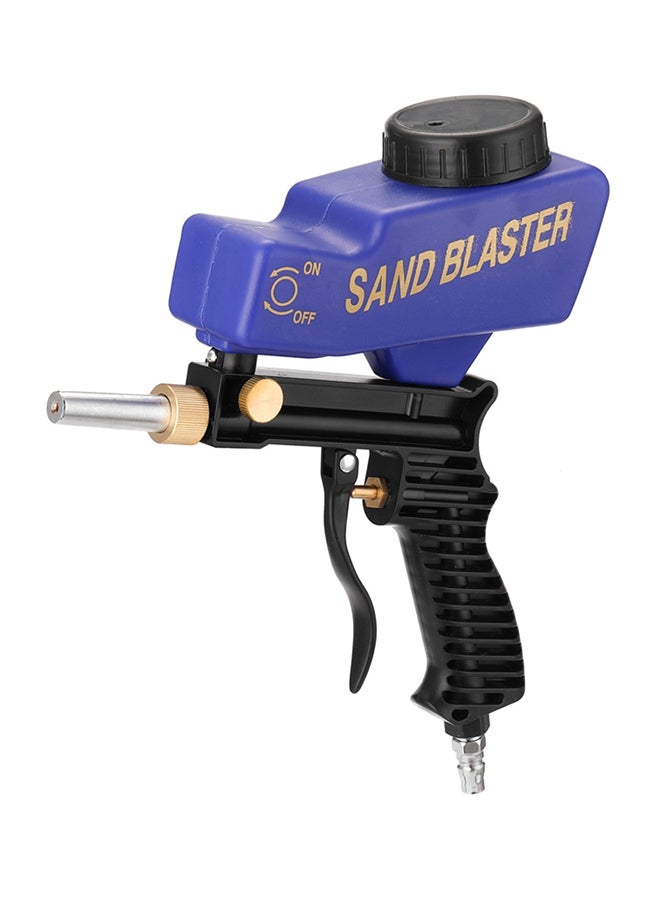 Portable Gravitation Sandblasting Machine Black/Blue 32cm