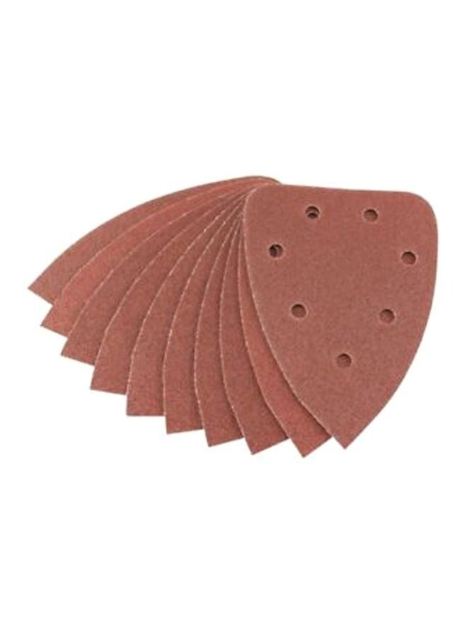 Pack Of 10 Multi Sander Sheets Red