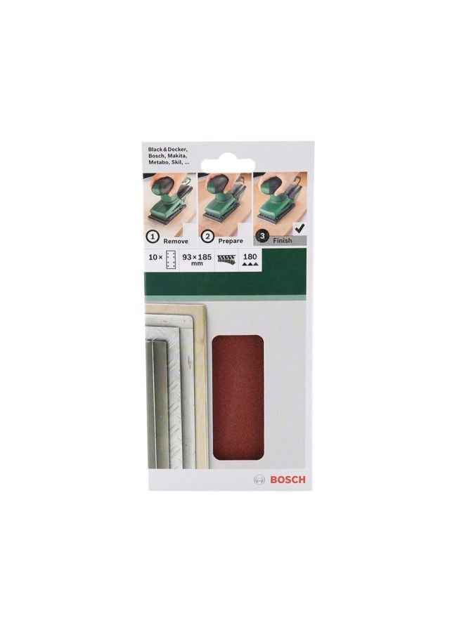 Pack Of 10 Psm 200 Greet 60 Sanding Sheet Brown