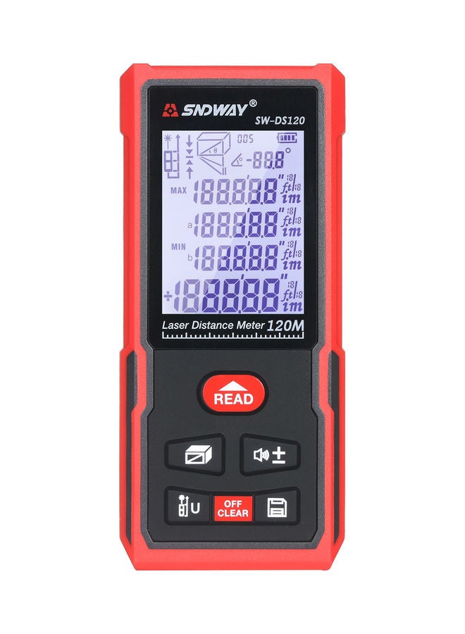 120 Meters Laser Distance Meter Black/Red