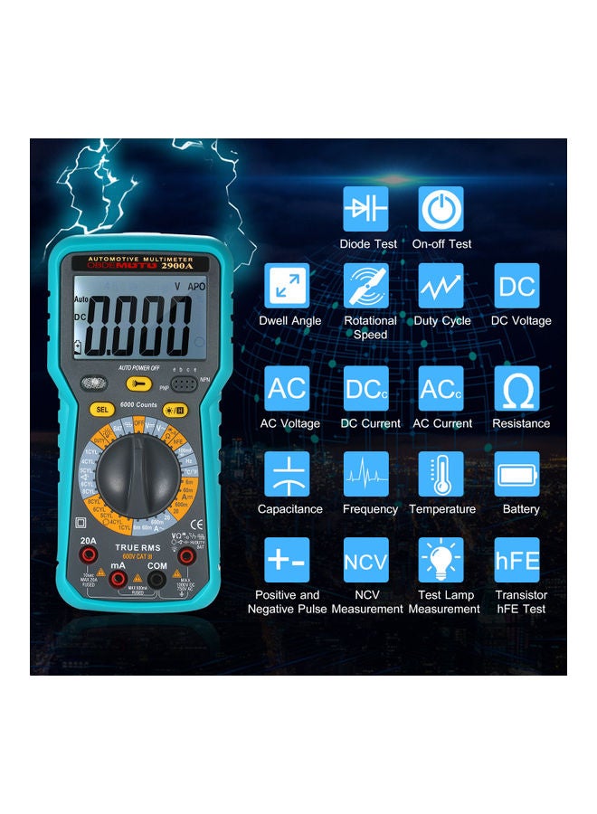 True RMS Automotive Multimeter Multicolour