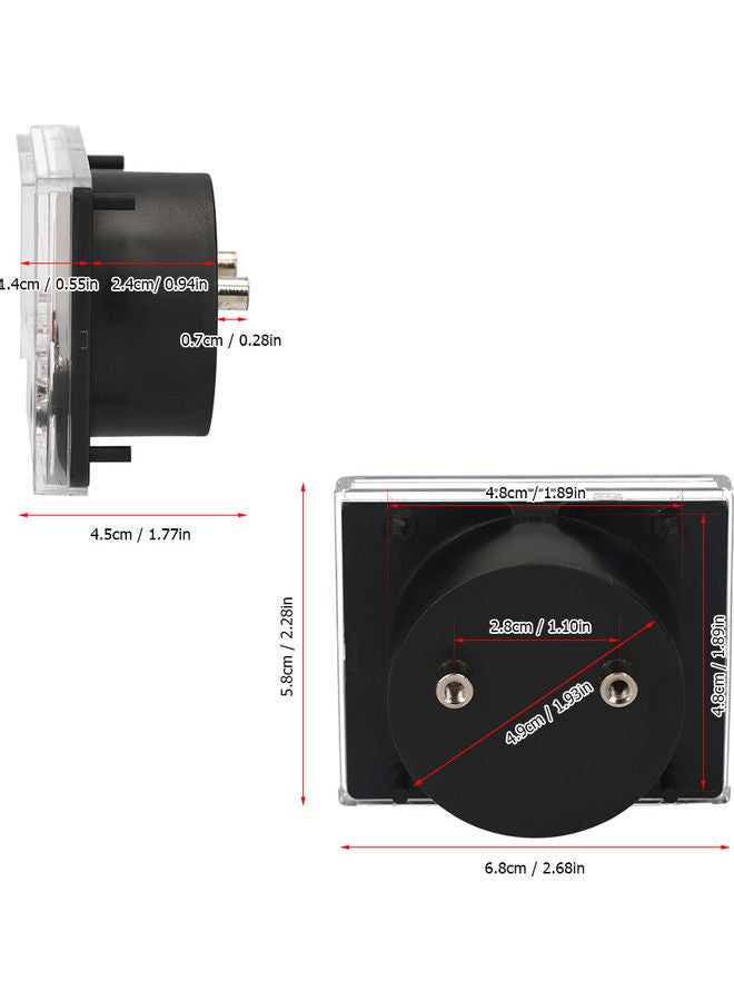 Analog Current Ammeter Multicolor