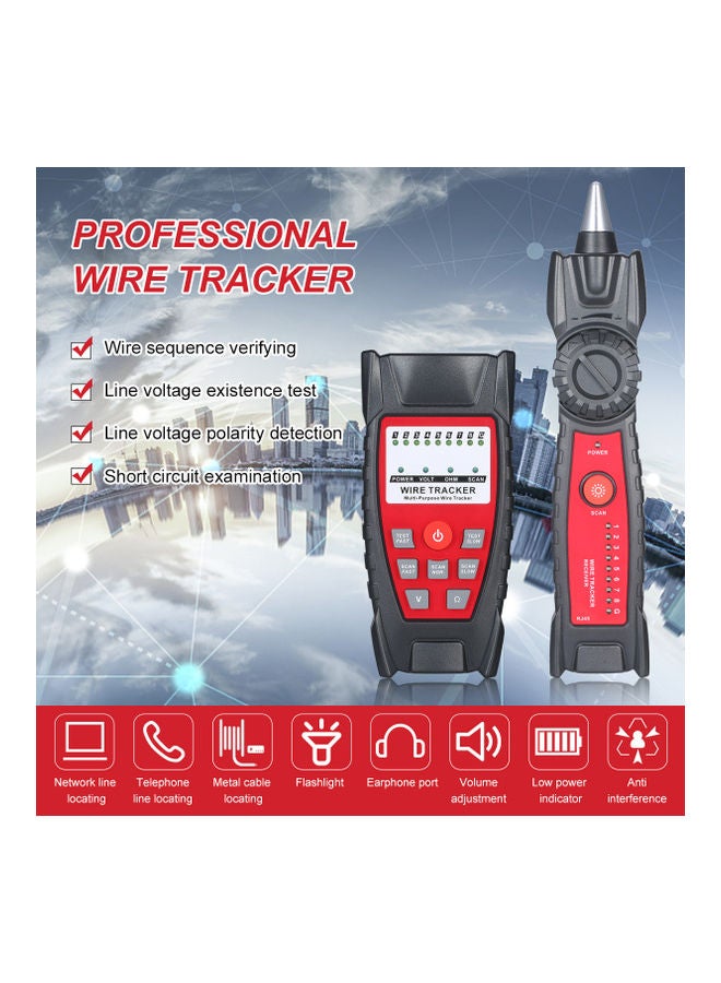 Wire Tracker Black/Red