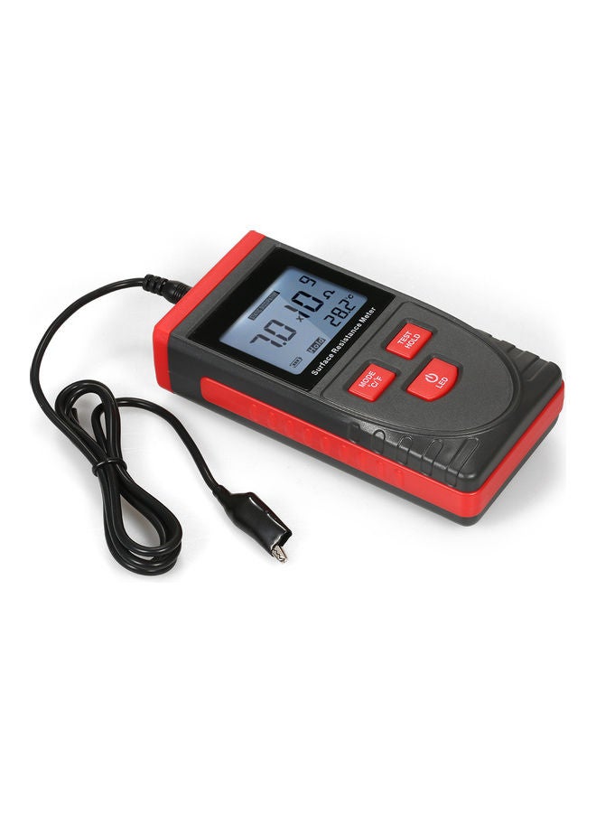 Handheld Surface Resistance Meter Black/Red