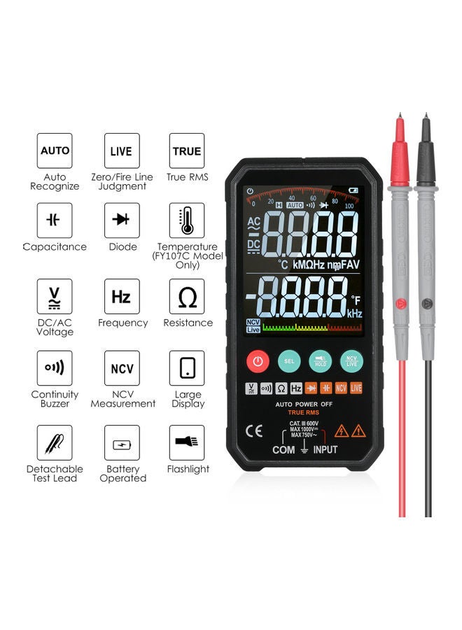 Voltage Meter Black