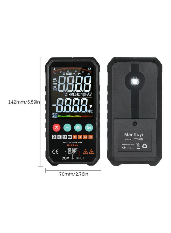 Voltage Meter Black