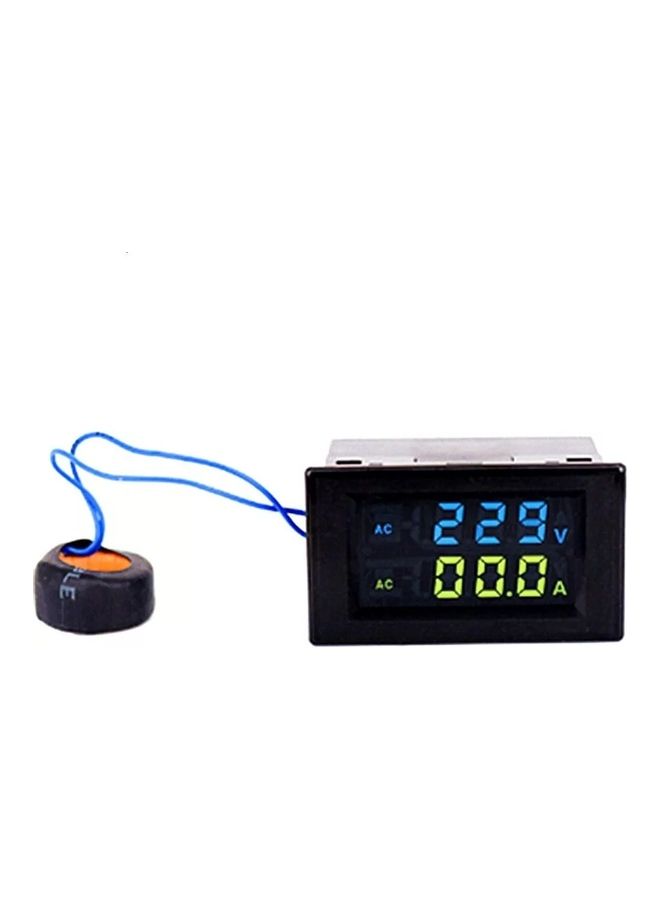 D85-2042A Double Voltmeter Black