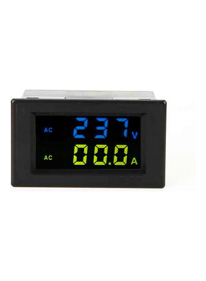 D85-2042A Double Voltmeter Black