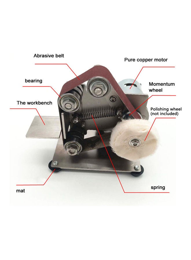 Mini Electric Belt Sander Silver