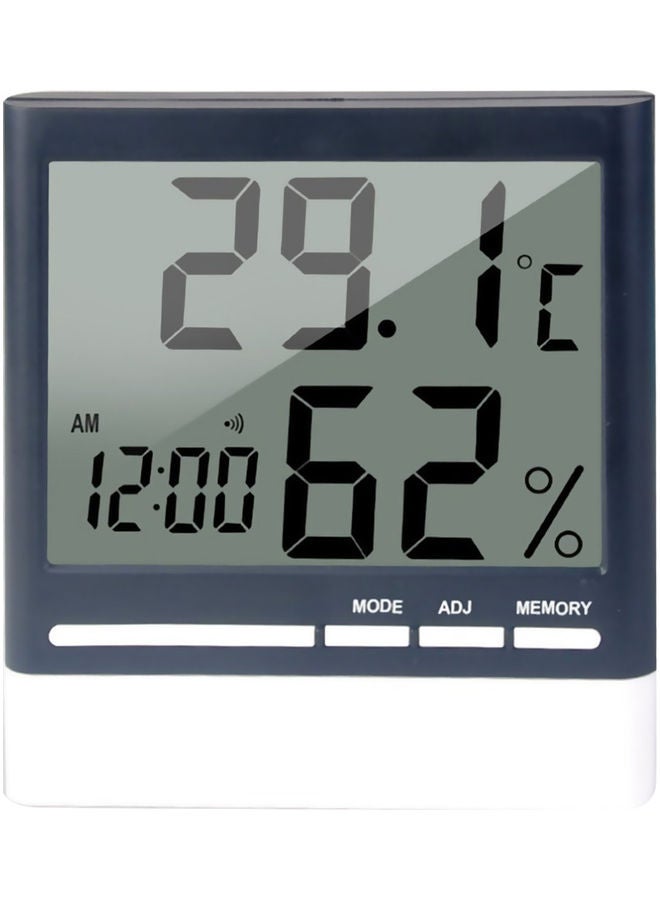 Digital Hygrometer With Alarm Clock Multicolour