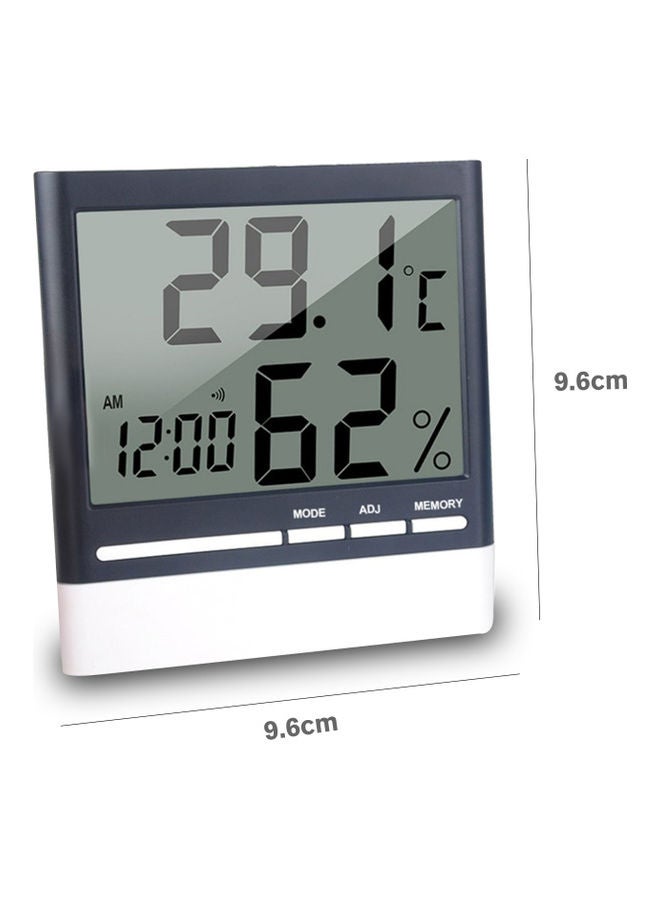 Digital Hygrometer With Alarm Clock Multicolour