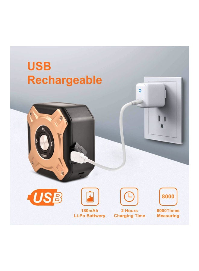 2-In-1 Handheld Electronic Infrared Rangefinder Tape Measure With LCD Display Black/Red