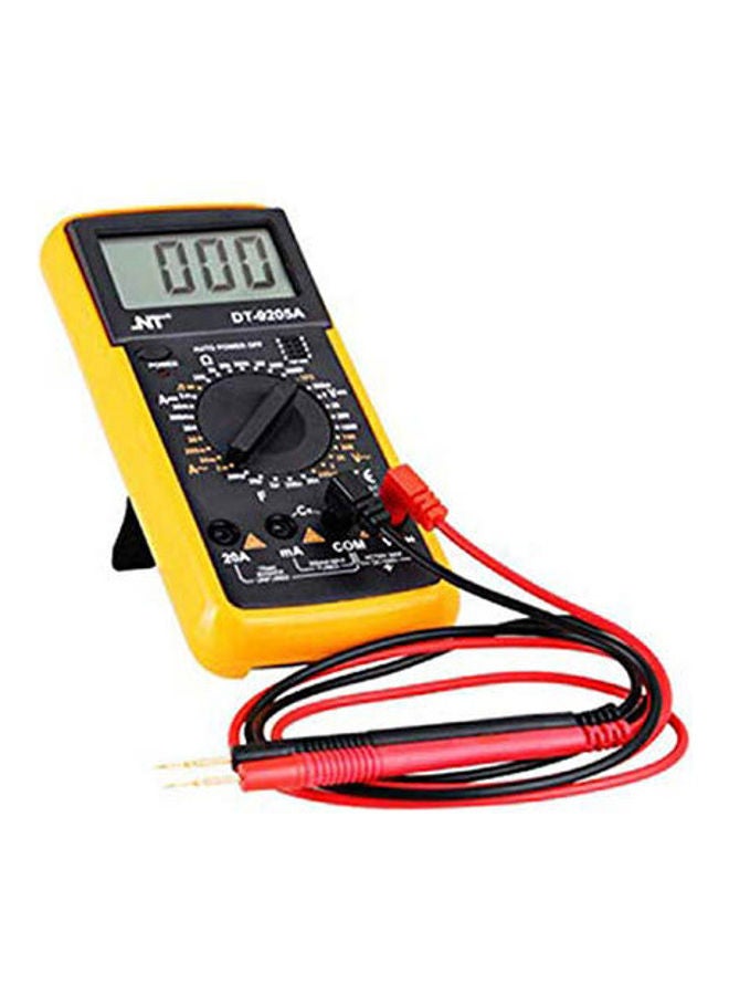 Dt9205A Digital Multimeter High Precision Range Electrical Maintenance Qk3013 Black/Yellow