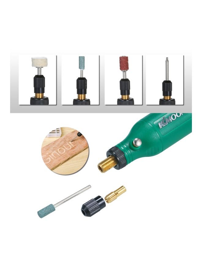 Mini Electric Engraving Tool With Attachments Green/Black/Pink 3.14x1.27inch