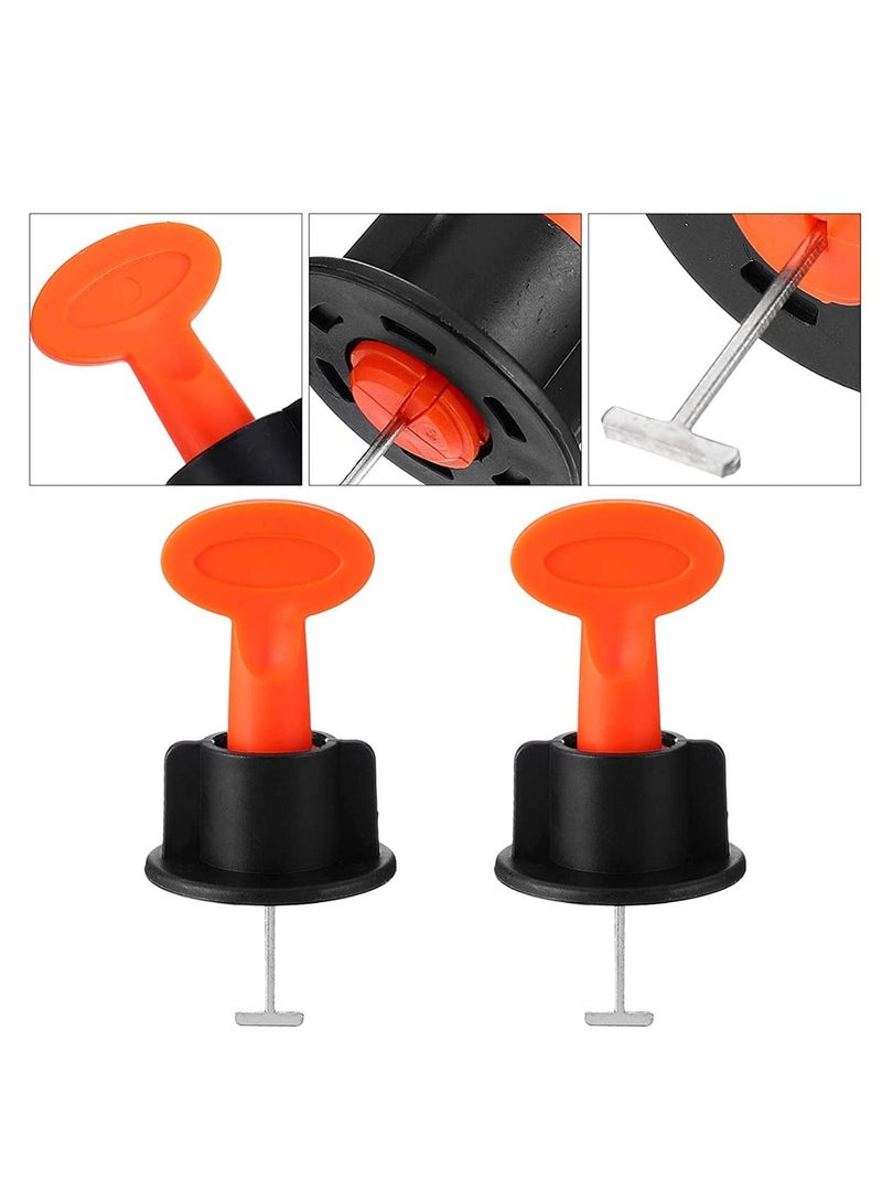 Tile Leveler Spacers, 51Pcs Tile Leveling System Kit Reusable Tile Installation Tool Kit for Construction Building Walls Floors