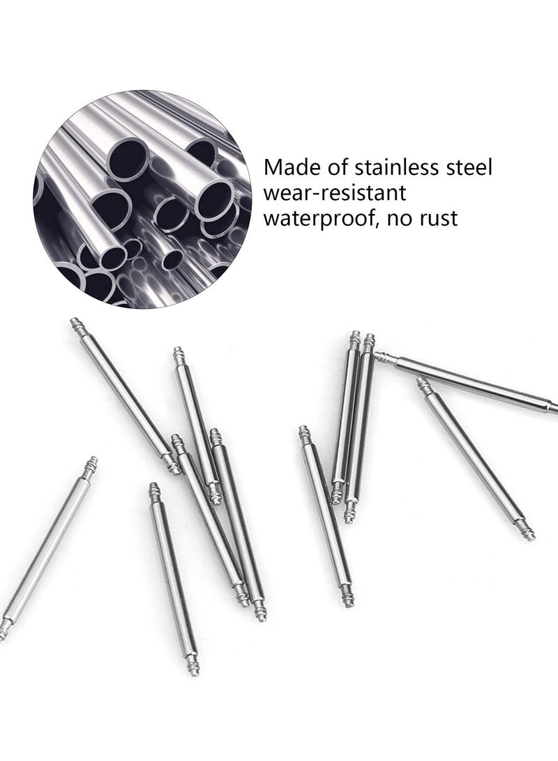 Spring Bar Tool Watch Band Tool Set Watch Wrist Bands Strap Removal Repair Fix Kit with Extra 3 Tips Pins 32pcs Heavy Duty 316 Stainless Steel Pins Spring Bar Non slip Various Watches