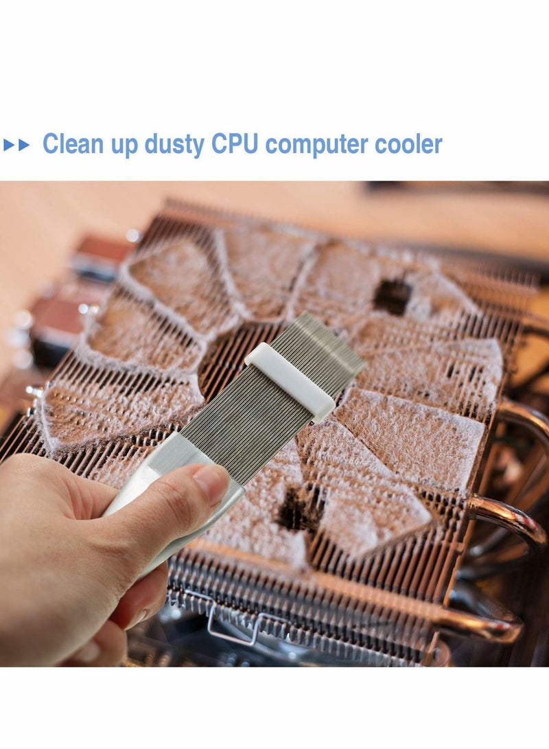 4 Pieces Fin Comb Air Conditioner Fin Cleaner and Brush