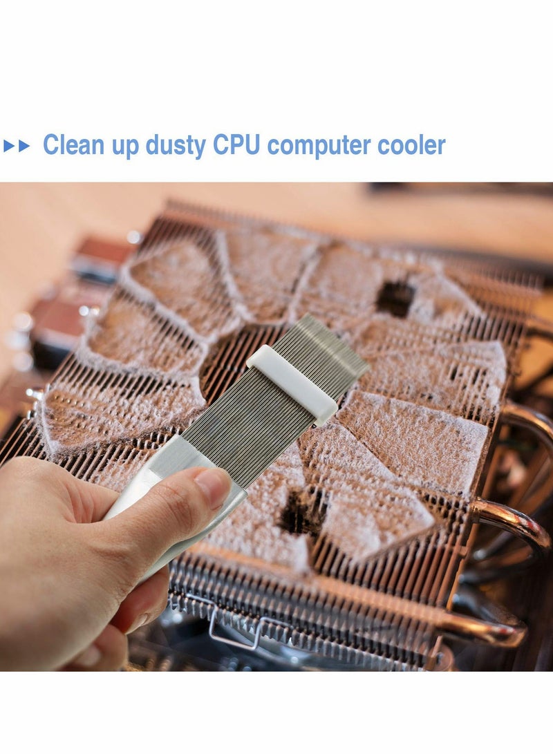 4 Pieces Fin Comb Air Conditioner Fin Cleaner and Brush
