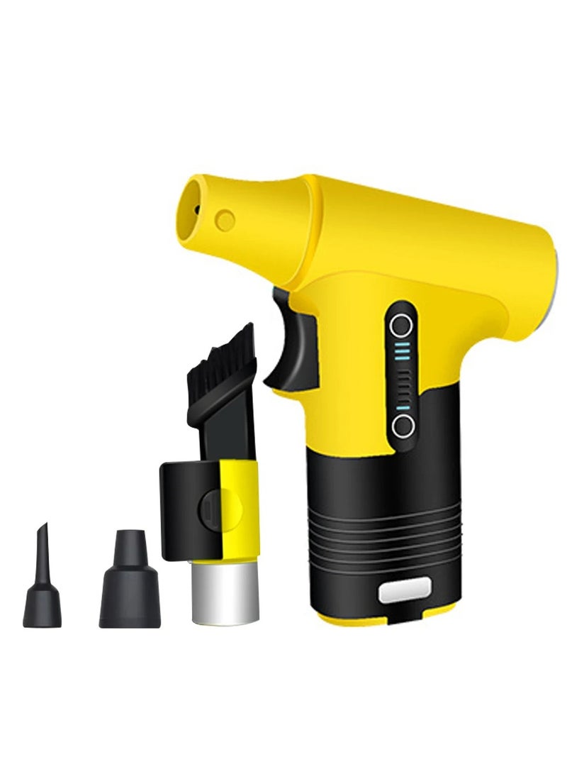 Handheld Brushless Motor Jet Fan 110,000RPM Turbofan High Power Dust Blower Compressed Air Duster Keyboard Cleaning Tool with Type-C Charging Interface Visit the