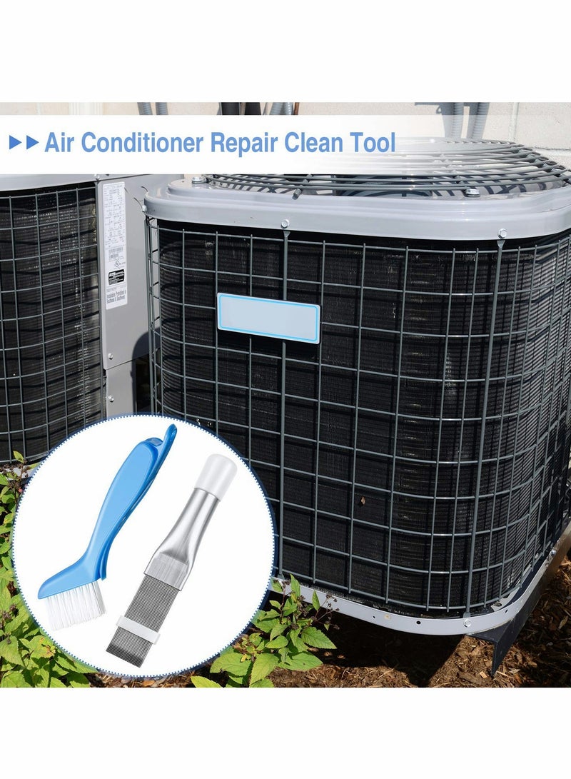 4 Pieces Fin Comb Air Conditioner Fin Cleaner and Brush