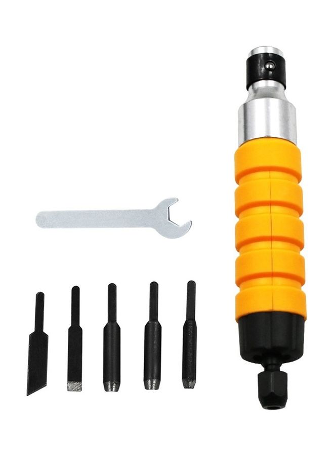 Electric Woodworking Carving Tool Black/Orange/Silver