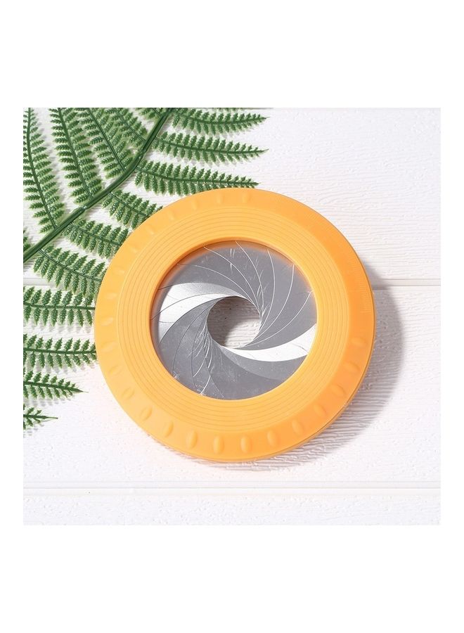 Rotatable Adjustable Circle Drawing Tool for Measuring Drawing Orange 12.8 x 12.8 x 1.2cm