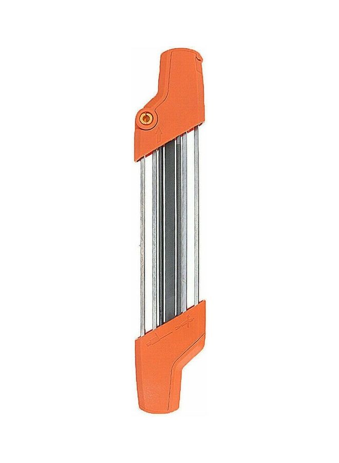 2-in-1 Chainsaw Sharpener Grind Fits Orange/Silver