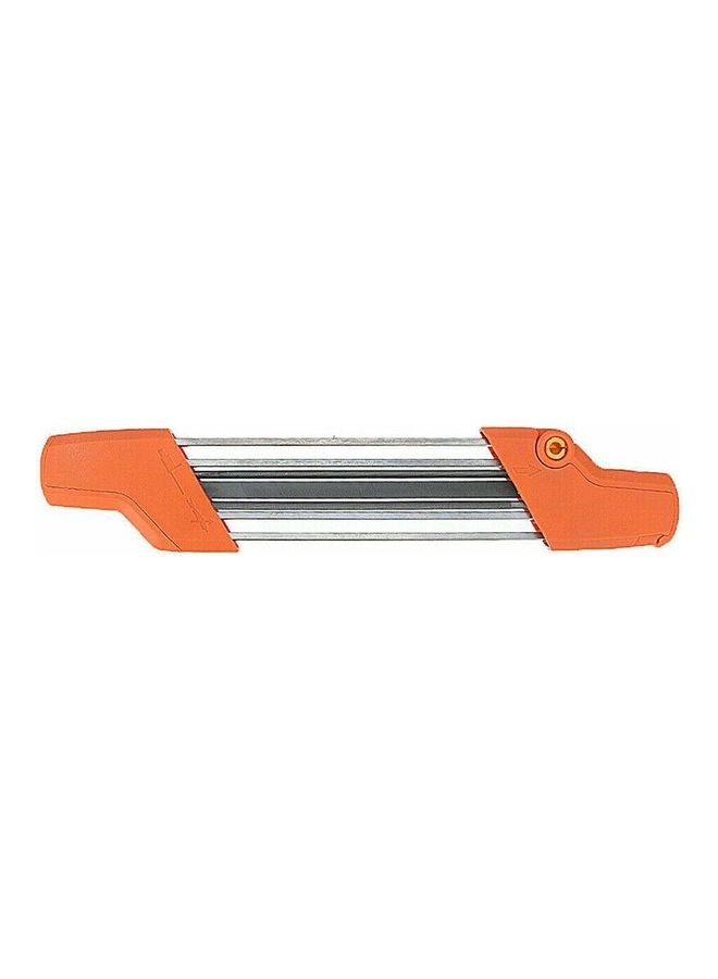 2-in-1 Chainsaw Sharpener Grind Fits Orange/Silver