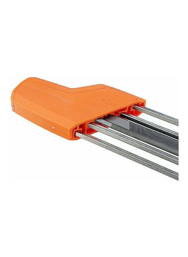 2-in-1 Chainsaw Sharpener Grind Fits Orange/Silver