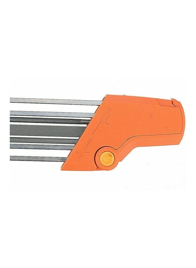 2-in-1 Chainsaw Sharpener Grind Fits Orange/Silver