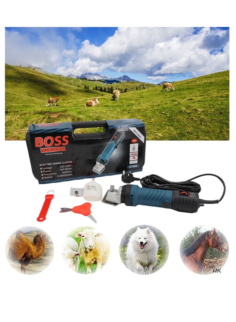 Horse Clippers 850W Electric Horse Equine Cattle Clippers Professional Animals Grooming Shears 6 Speeds Heavy Duty Animal Clippers for Horses Goat Pony Cattle