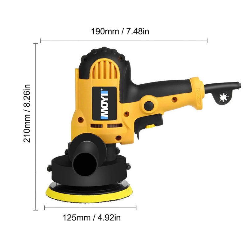 Stepless Speed Adjustable Car Polisher Machine Multicolour 26 x 12 x 21cm