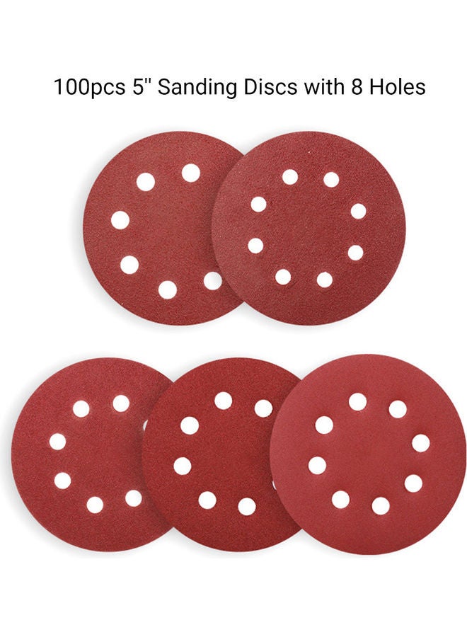 100-Piece Sanding Discs Brown