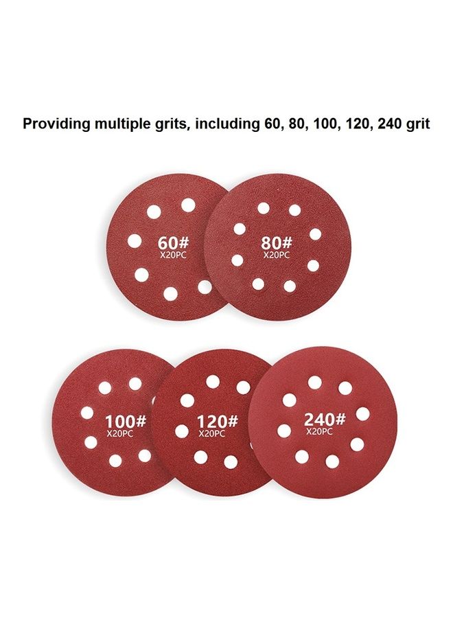 100-Piece Sanding Discs Brown