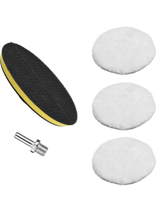 5-Piece Wool Polishing Pad Multicolour