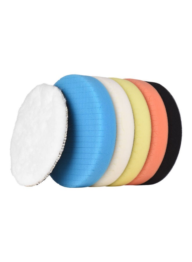 6-Piece Polishing Pad Set Multicolour