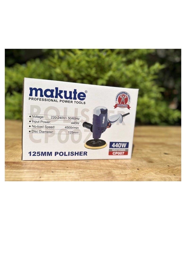 Makute Corded Polisher 440W Input Power  Speed Polisher,Car Polisher,Heavy Duty Machine For All Types Of Polishing (CP007)