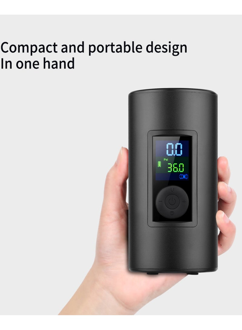 Rechargeable portable air pump with flash AP01