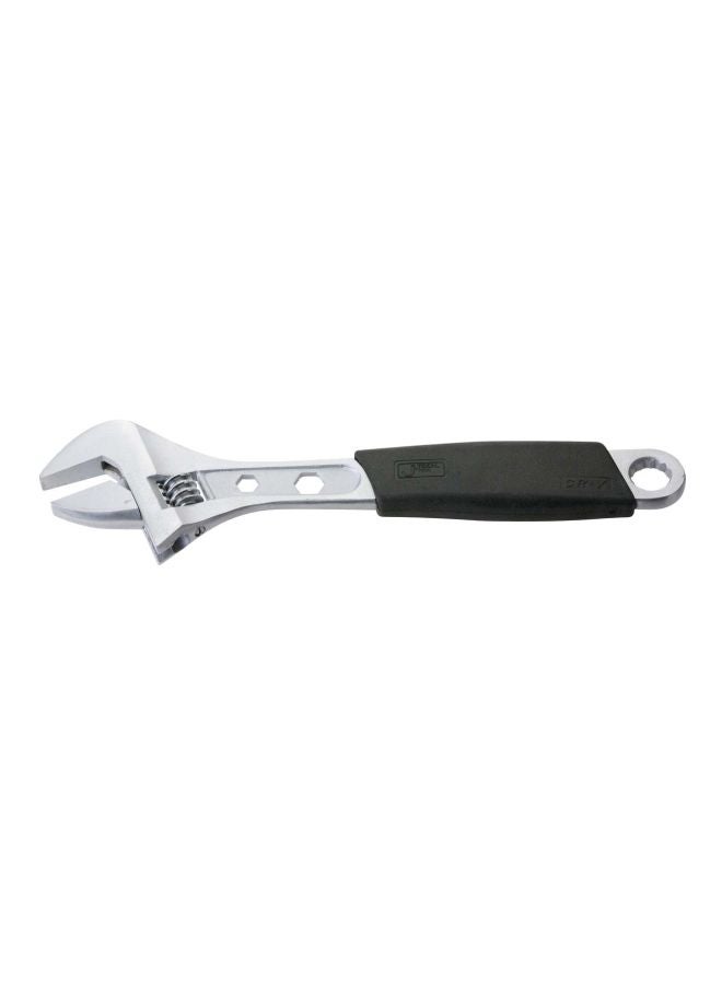 Soft Grip Adjustable Wrench Silver/Black