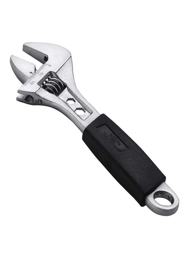 Soft Grip Adjustable Wrench Silver/Black