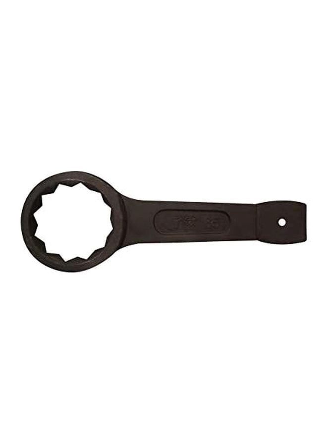 Carbon Steel Ring Slogging Spanner Black