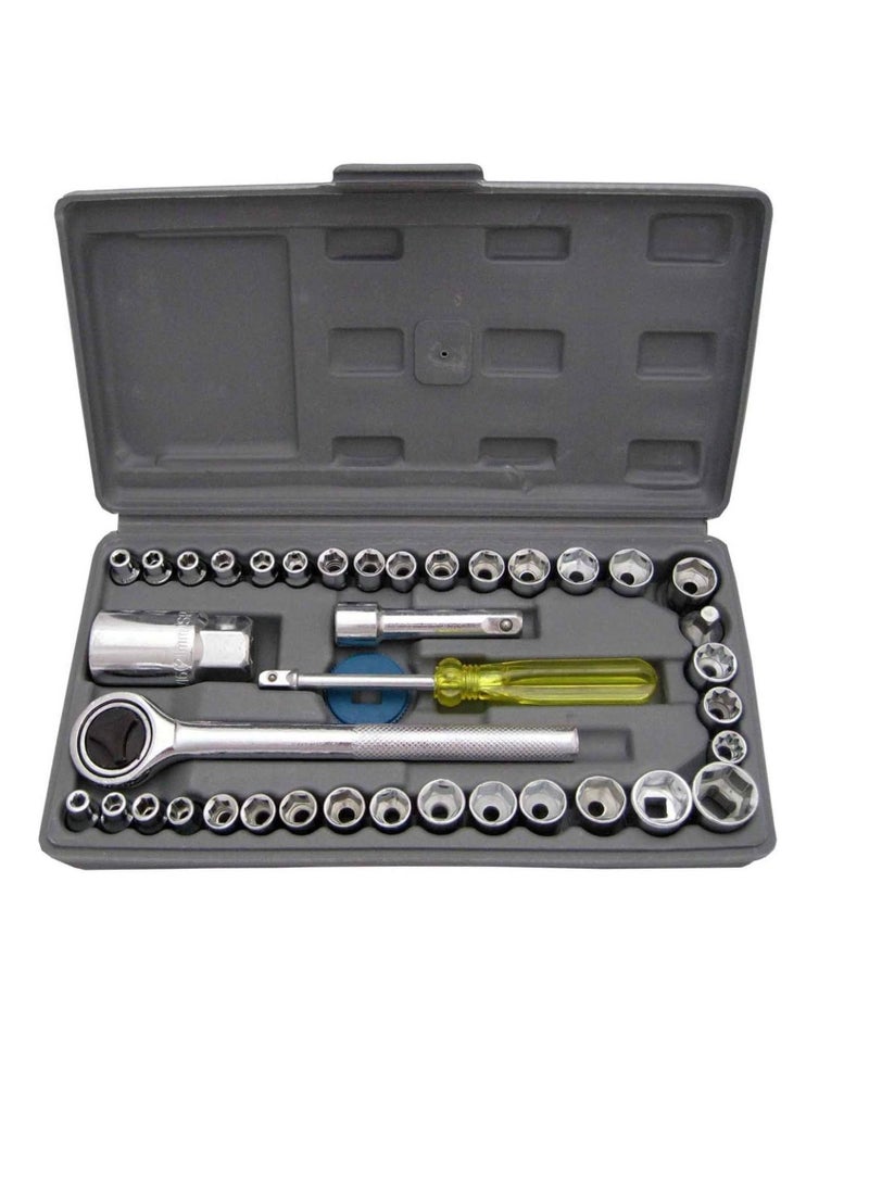 40 Pcs Combination Socket Tool kit Wrench Set